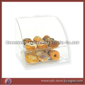 Clear High Grade 2 Tiers Acrylic/Lucite Bakery/Donut Case